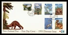 DR WHO 1993 NEW ZEALAND FDC DINOSAUR CACHET COMBO $1.50 M69451