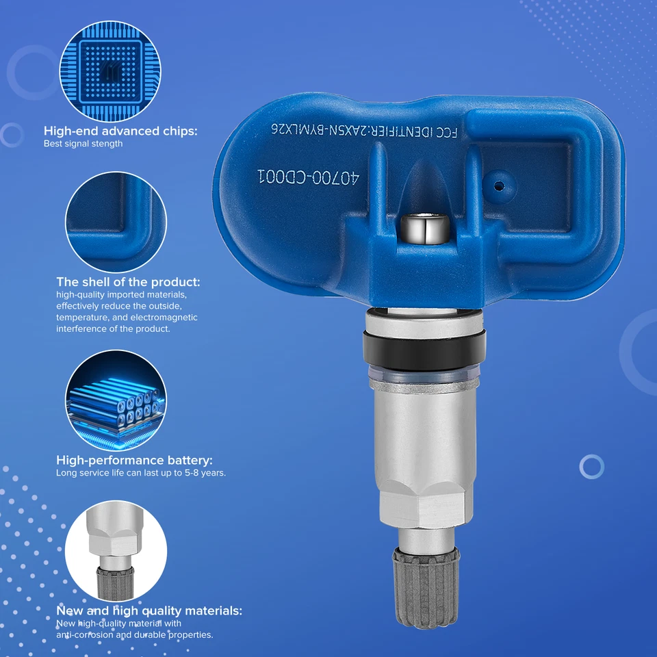 4*TPMS 40700-CD001 TIRE PRESSURE SENSOR For 2003-2007 Infiniti M45 2004-2005 G35 - Image 2 of 4