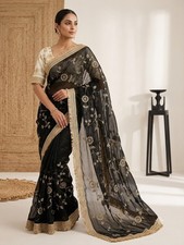 Saree Party Indian Wear Sari Designer Bollywood Blouse Wedding Ethnic Pakistani