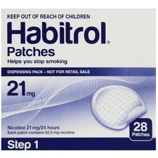 28 Count Nicotine Transdermal Patches - 21 Mg for Withdrawal Relief and Cravings