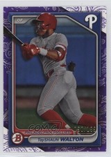 2024 Bowman Prospects Purple Pattern 90/199 TayShaun Walton #BP-113 11oh