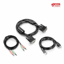 TRENDnet TK-CD06, 6 ft. DVI-I, USB,and Audio KVM Cable Kit
