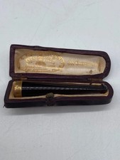 Porte-cigarette ancien en ambre véritable & or – L’Algérien Paris – Vint