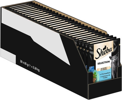 SHEBA  Portionsbeutel Selection in Sauce Mit Hochseefisch MSC 28X85G