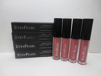 EVE PEARL LIQUID LIPSTICK PLUM NAKED 0.20 OZ BOXED DETAILS (LOT OF 4)