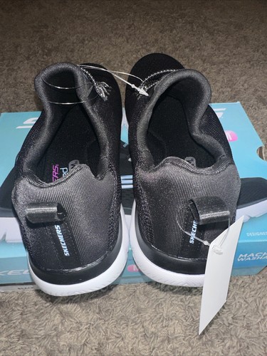 New Women's Skechers Summit Black Tennis Shoes Size 8 - Picture 9 of 11