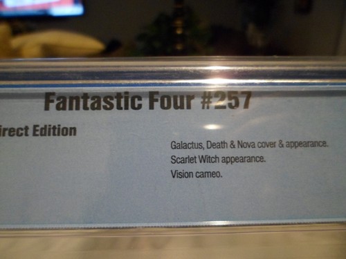 Fantastic Four #257 Galactus, Death 5.0 CBCS 1983 Scarlet Witch & Vision Non CGC - Picture 4 of 12