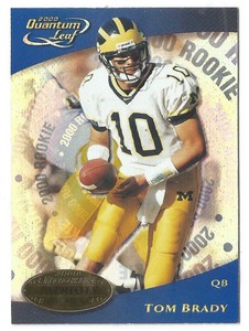 Details About 2000 Leaf Quantum 343 Tom Brady Rookie Card Rc Nm Free Usa Ship