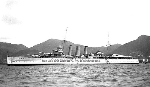 ROYAL NAVY SHIPS IN HONG KONG OVER THE YEARS-EAGLE, DEVONSHIRE, AMETHYST etc - Picture 6 of 8