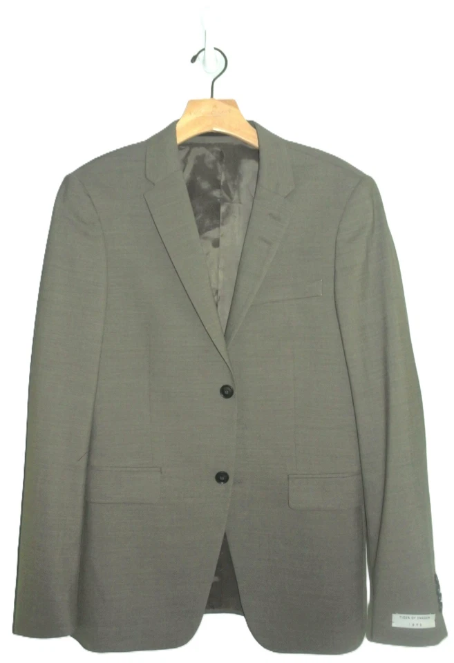 Nuevo sin etiquetas Abrigo Deportivo Para Hombres 36R TIGER OF SWEDEN Jerrett Slim Lana Elastano Misty Dawn Foto 3 de 4