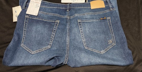 Women's Seven 7 Felicity High Rise Slim Flare Everest Jeans Sz 12 - Picture 3 of 5