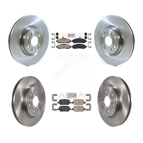 Front Rear Ceramic Pad & Disc Brake Rotor Kit For Cadillac XT5 Buick Enclave XT6