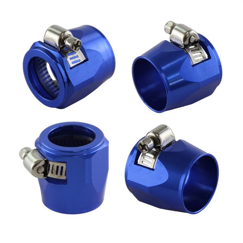 4AN AN6 AN8 AN10 AN12 Fuel Hose Line End Cover Clamp Finisher Fitting Universal - Picture 4 of 27