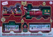 Christmas Disney Mickey Mouse Holiday Express Deluxe Edition 49 Piece Train Set