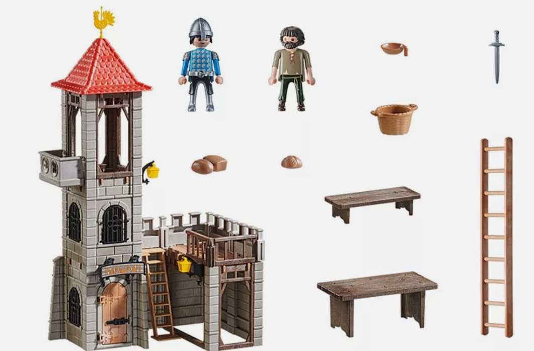 Lot Playmobil Prison/Panneau - Réf. 3351 Et 3859 - Pour Fort Pirates - Occasion Bon État