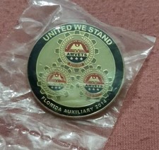 AMVETS Florida Auxiliary 2014 Pin USA American Veterans NEW