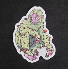 Green Monkey Colorful Cartoon Monster Sticker 2.38
