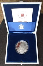 SILVER COMMEMORATIVE 10 EURO COIN VATICAN PONTIFICATE OF POPE JOHN PAUL II UNC