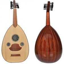 Anfänger Turkish Oud - (Walnuss - Mahagoni/Glänzend Finish) - Benötigt Reparatur