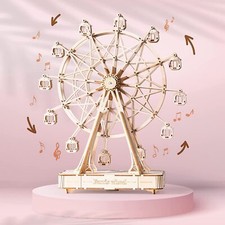 ROKR 3D Wooden Wotatable Ferris Wheel Model Puzzle Game Toys for Children Gifts