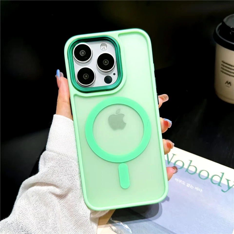 Funda protectora de pantalla Mag Safe a prueba de golpes para iPhone 16 Pro Max 15 14 13 12 11 Foto 4 de 4