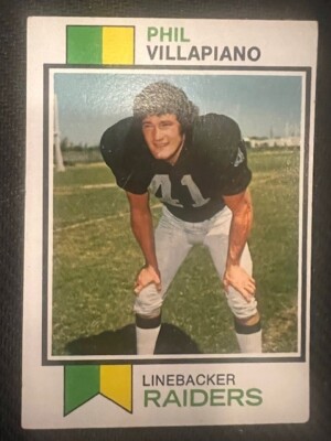 1973 Topps Football Phil Villapiano Oakland Raiders #235