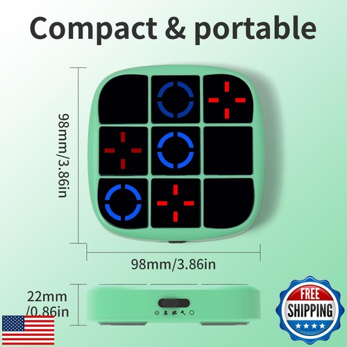 Tic Tac Toe Bolt Game,4-in-1 Handheld Puzzle Game Console,Electronic Tic Tac - Picture 5 of 5