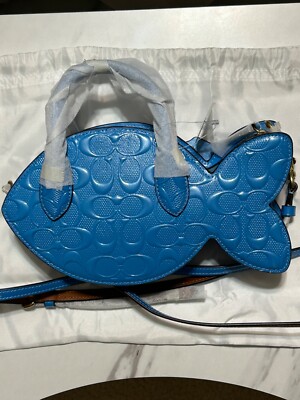 バッグ COACH Signature accessory handbag Blue s-l400.jpg