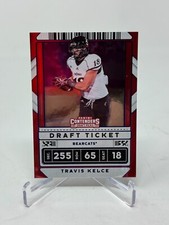 2020 Contenders Football Travis Kelce Draft Ticket Blue Foil Card #99