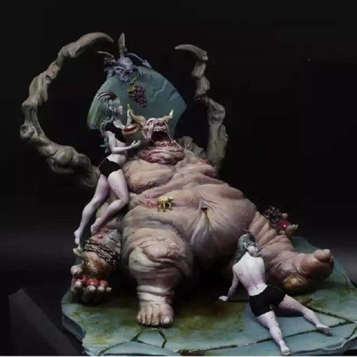 1/24 75mm Resin Model Kit Demon of Gluttons Fairy Tales Unpainted - Picture 1 of 3