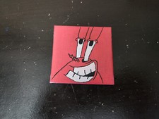 Handpainted Canvas Panel Magnet Mr. Krabs  FAST SHIPPING  