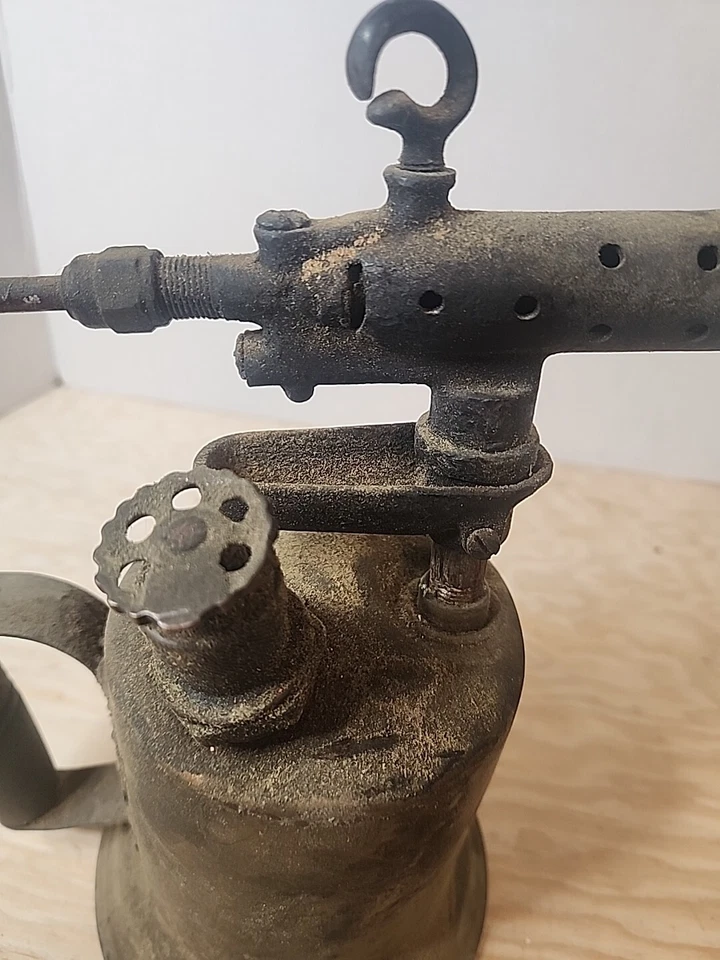 ANTIGUO SOPLETE DE LATÓN ORIGINAL VINTAGE CLAYTON AND LAMBERT MFG Co.  Foto 4 de 4