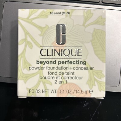 New Clinique Beyond Perfecting Powder Foundation + Concealer 18 Sand