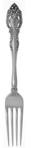 1964 Sterling Silver Fork La Scala by Gorham 7 1/2 in - Picture 10 of 11