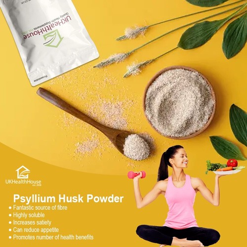 Psyllium Husk Powder - 100% PURE - Fine Milled Easy To Blend Soluble Fibre - UK - Picture 5 of 12