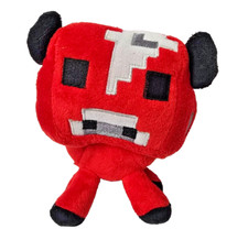 Easter Mojang Minecraft Bull Plush Toy Mooshroom Stuff Animal Cow Red Black Soft