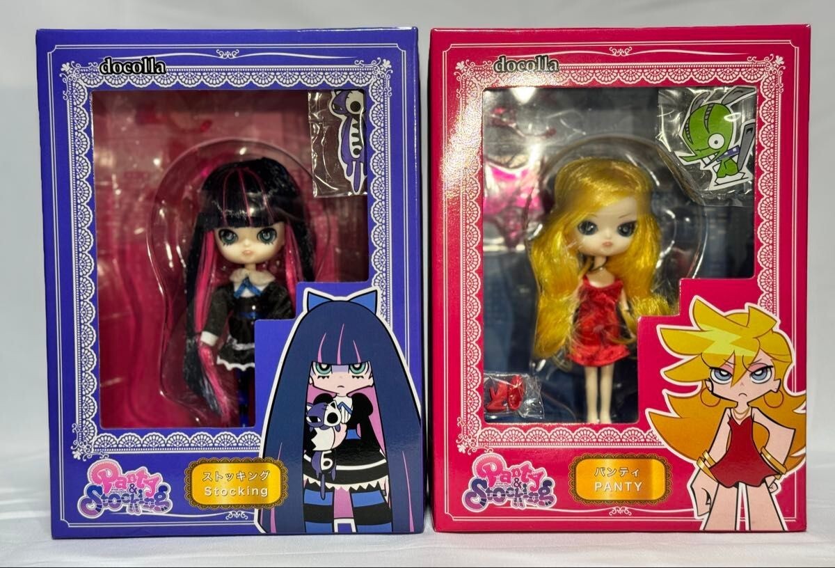 パンティ&ストッキング ドコラ フィギュア ドール docolla Panty & Stocking with Garterbelt Docolla DAL Doll Figure Set