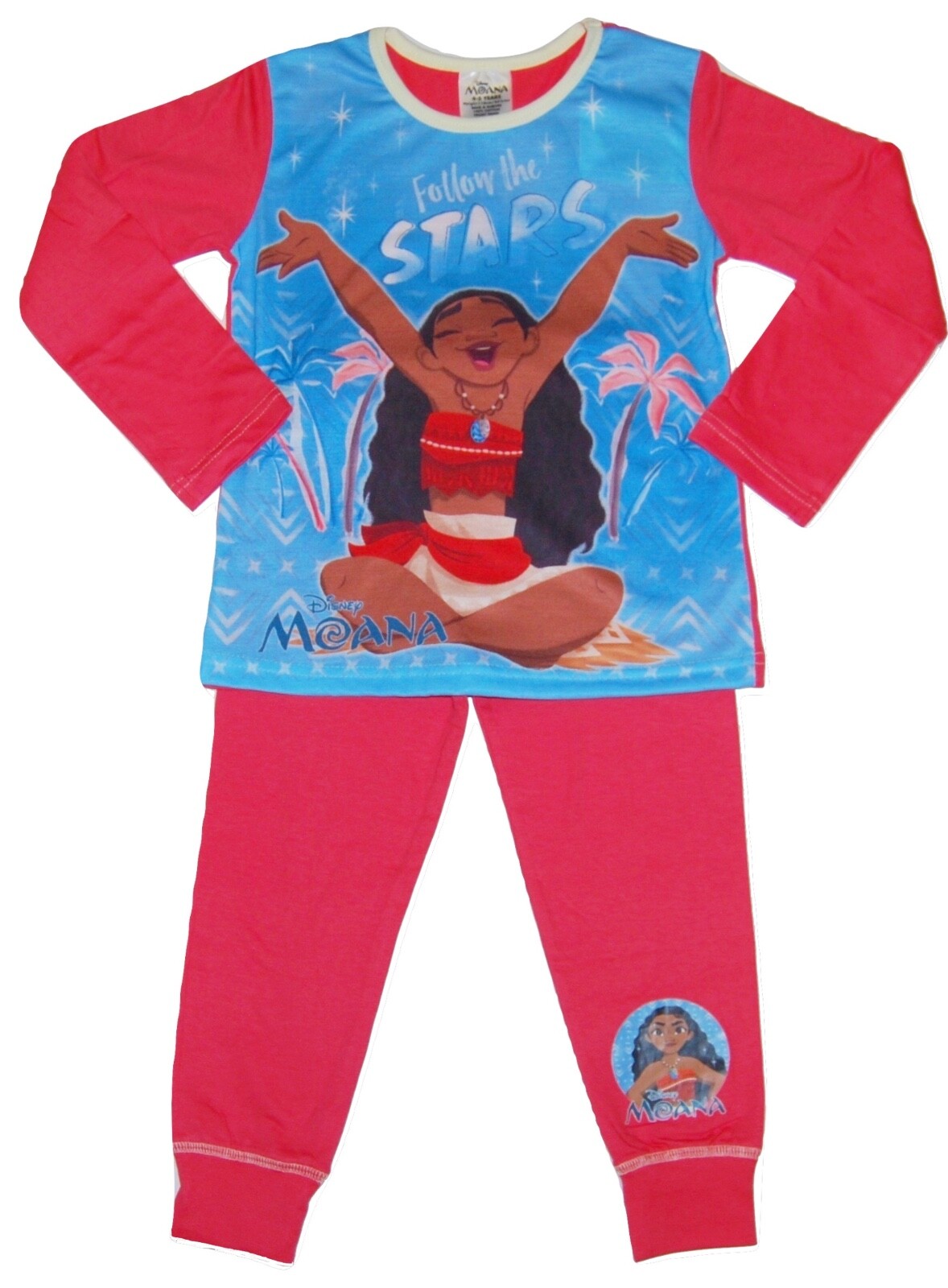 Disney Girls Moana Pyjamas Snuggle Fit