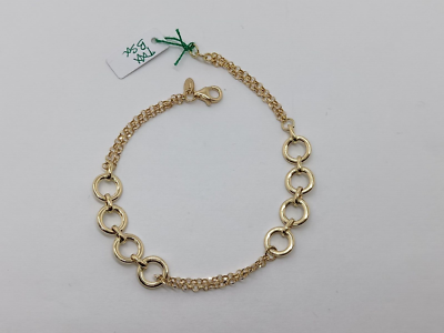 Bracciale Cerchio Oro 18K – Priority, Gioiello Delicato Regolabile 17-19 Cm, Ideale Come Regalo Per Lei