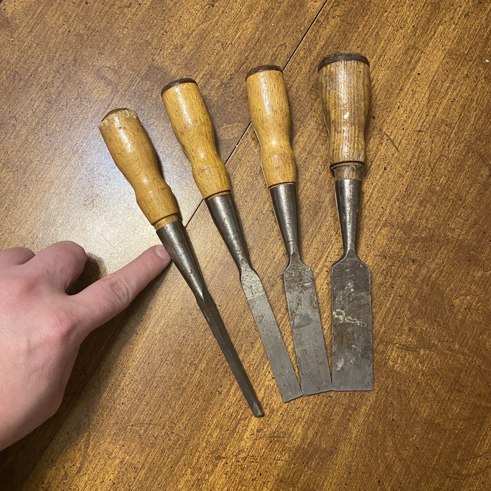 Dunlap Vintage Chisel Set 4 Pieces w Original Case eBay