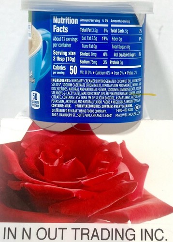 Maxwell House International French Vanilla Cafe Decaf Sugar Free 4.3oz(Pack of 8 - Picture 4 of 4