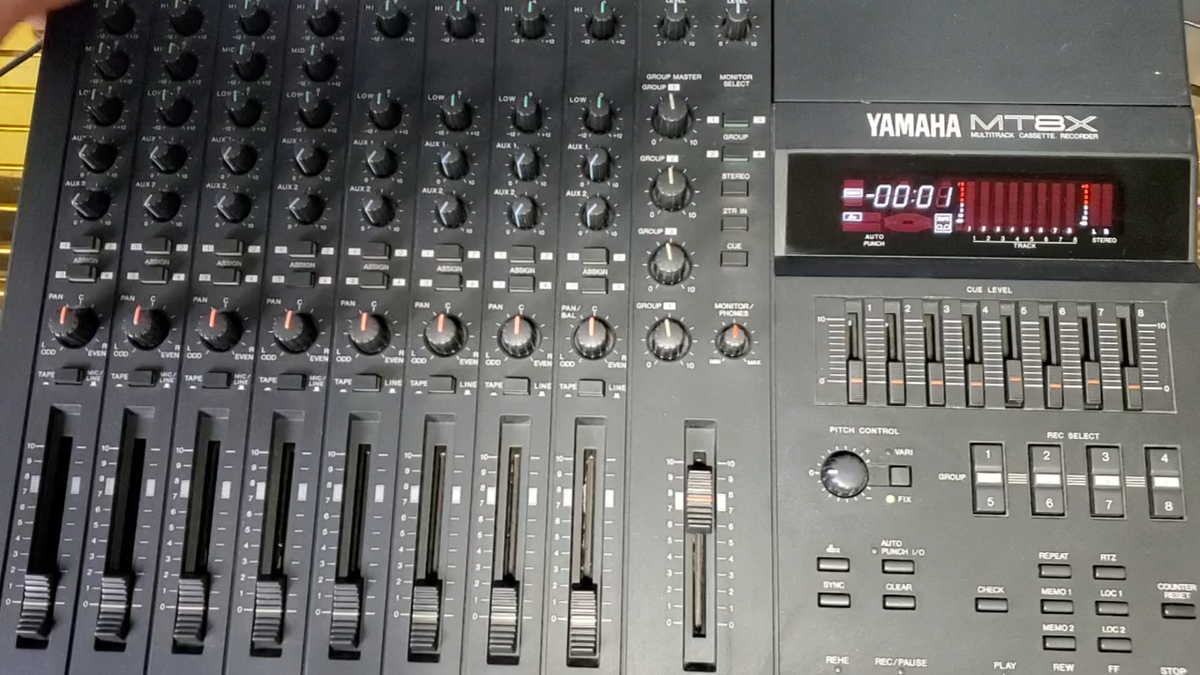 YAMAHA MT8X Multitrack Cassette Tape Recorder 8track Good