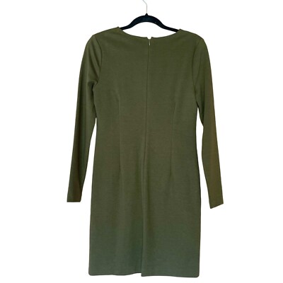 Michael Kors Olive Green Sheath Dress Toggle Closure Womens Size S Military  | eBay