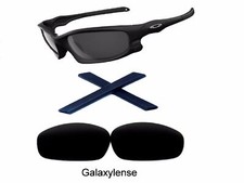Galaxy Replacement Lenses  Rubber Kits For Oakley Split Jacket Black