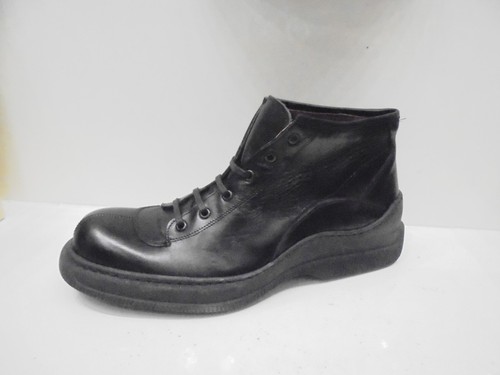 Scarponcini Scarpe Uomo con Lacci Anfibi Vera Pelle Nero HOLDEN | eBay
