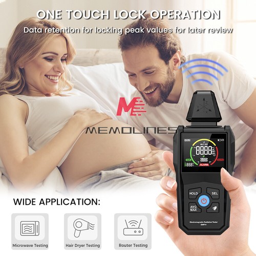 Digital EMF Meter Electromagnetic Field Radiation Detector VA Colour Screen USA - Picture 4 of 19