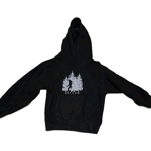 Oregon Sasquatch Bigfoot Sweatshirt Youth Small Hoodie Black - Picture 4 of 7