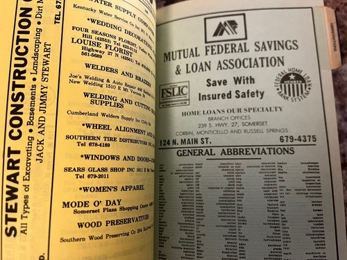 Polk Directory SOMERSET KENTUCKY Lake Cumberland 1982 - Picture 10 of 15