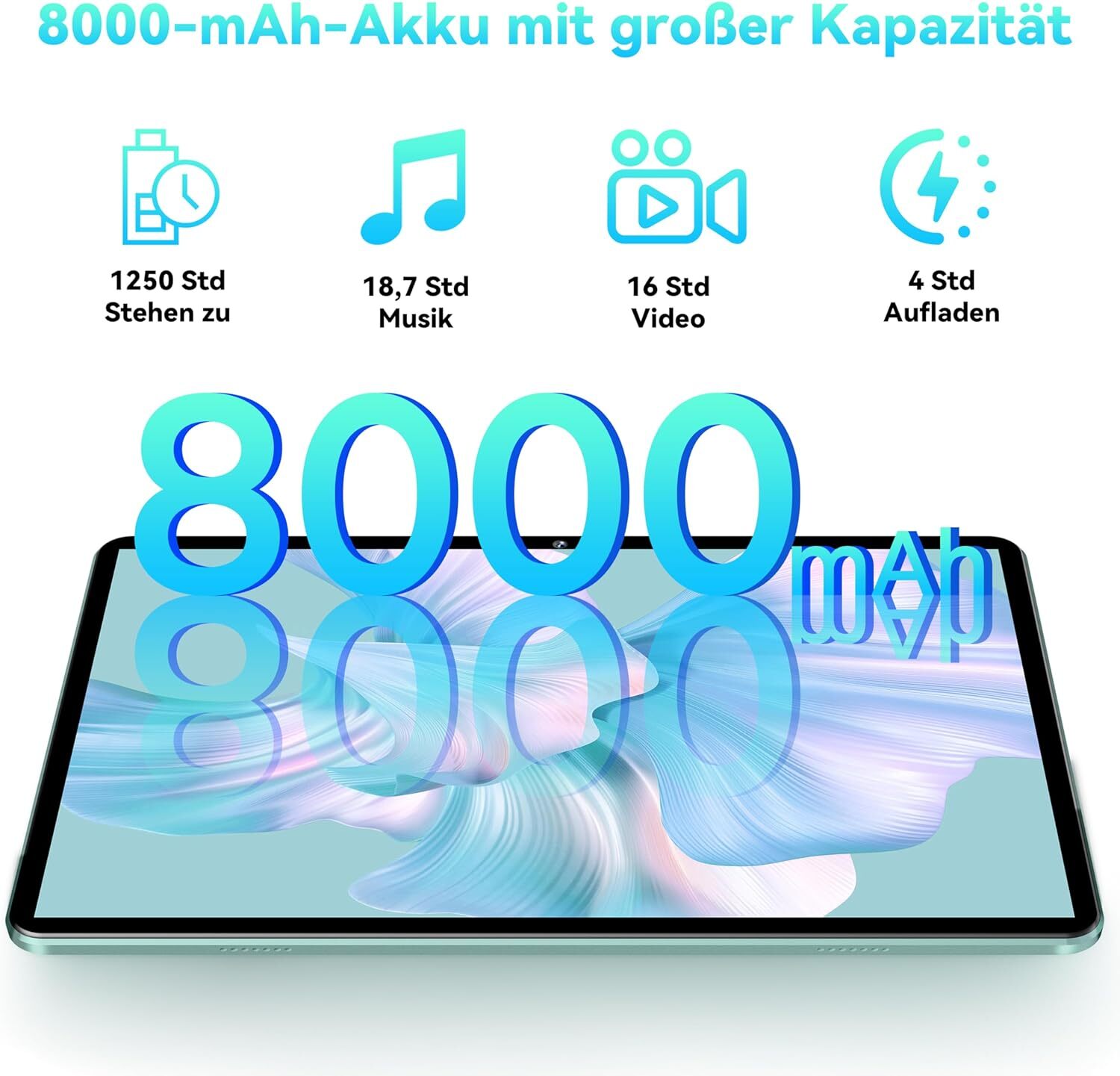 OUKITEL OT6 tablet WiFi 12 GB + 64 GB/1 TB Android 13 10,1 pollici tablet Widevine L1 foto 3