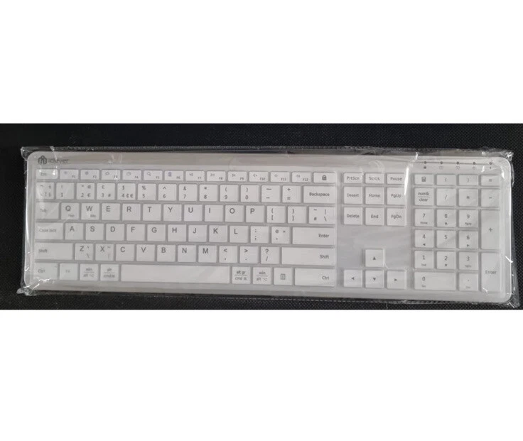 Wireless Keyboard, 2.4G Ultra Slim Rechargeable with  Keypad silver-Grey - Image 2 of 4